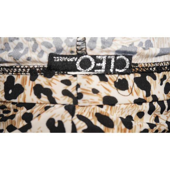 Cleo Leopard Print Strapless Ruffle Maxi Dress Women’s Size S - Picture 6 of 7